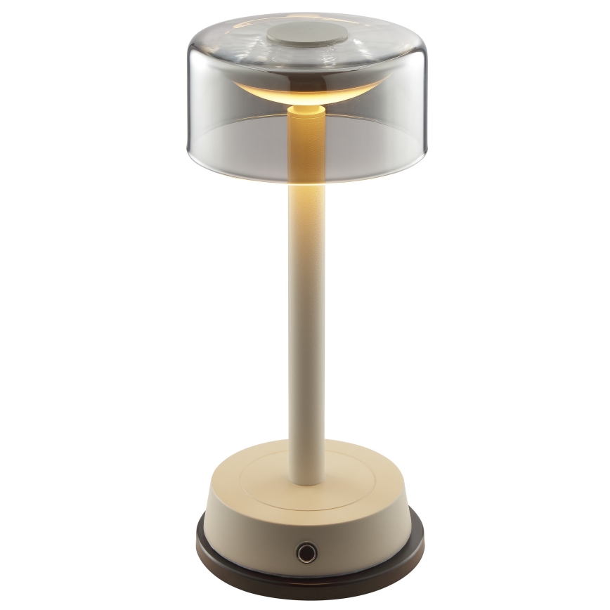 Brilliant - LED димируема презареждаема сензорна външна настолна лампа RAZOR LED/2,5W/5V 2700K 2600 mAh IP44 сива