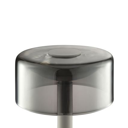 Brilliant - LED димируема презареждаема сензорна външна настолна лампа RAZOR LED/2,5W/5V 2700K 2600 mAh IP44 сива