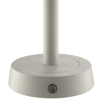 Brilliant - LED димируема презареждаема сензорна външна настолна лампа RAZOR LED/2,5W/5V 2700K 2600 mAh IP44 сива