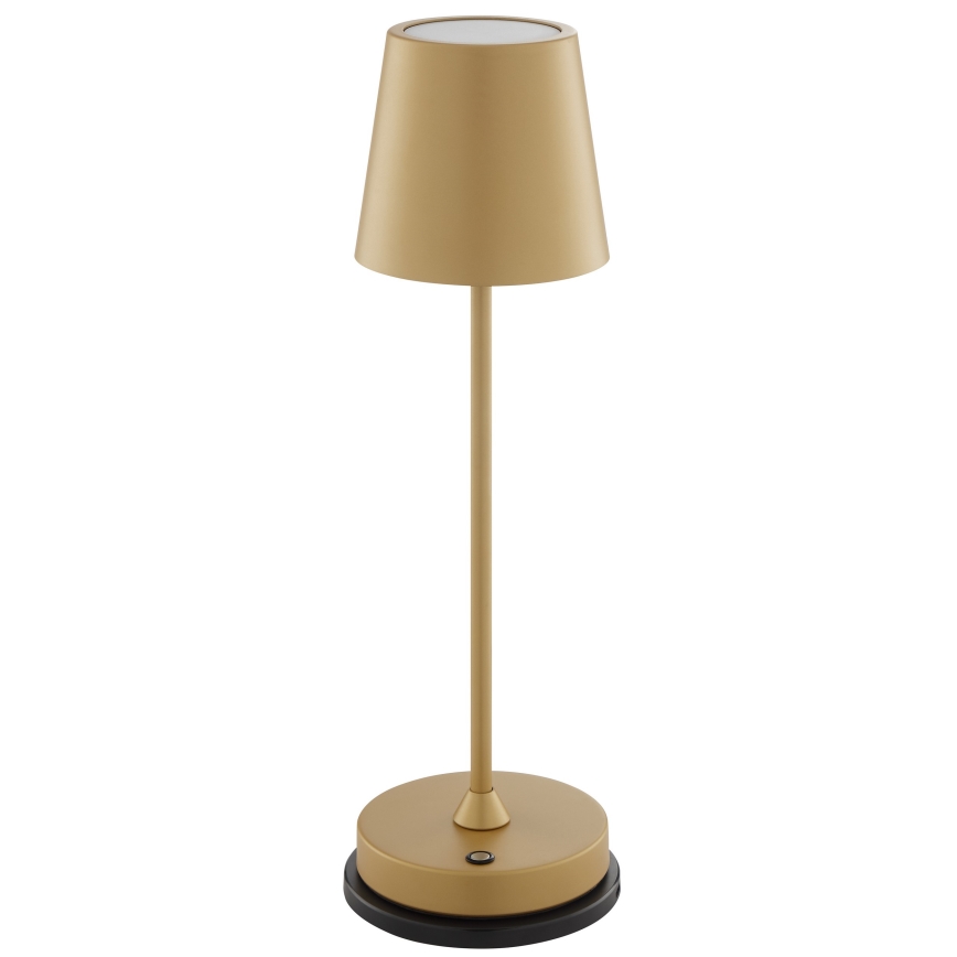 Brilliant - LED Димируема презареждаема сензорна външна настолна лампа ELORA LED/2,5W/5V 2700K 2600 mAh IP44 златна