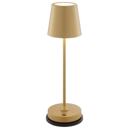 Brilliant - LED Димируема презареждаема сензорна външна настолна лампа ELORA LED/2,5W/5V 2700K 2600 mAh IP44 златна