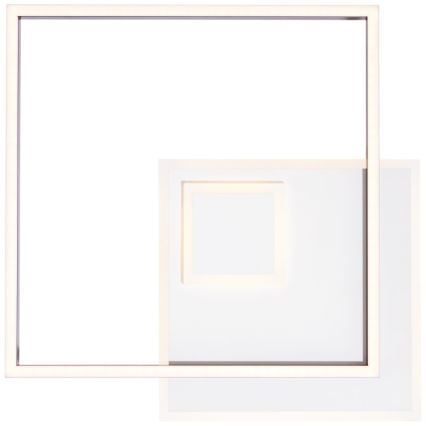 Brilliant - LED Димируем плафон IORGO LED/40W/230V 3000K 43,5x43,5 cm бял/черен