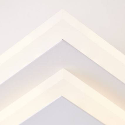 Brilliant - LED Димируем плафон IORGO LED/40W/230V 3000K 43,5x43,5 cm бял/черен