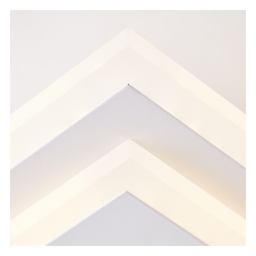 Brilliant - LED Димируем плафон IORGO LED/40W/230V 3000K 43,5x43,5 cm бял/черен