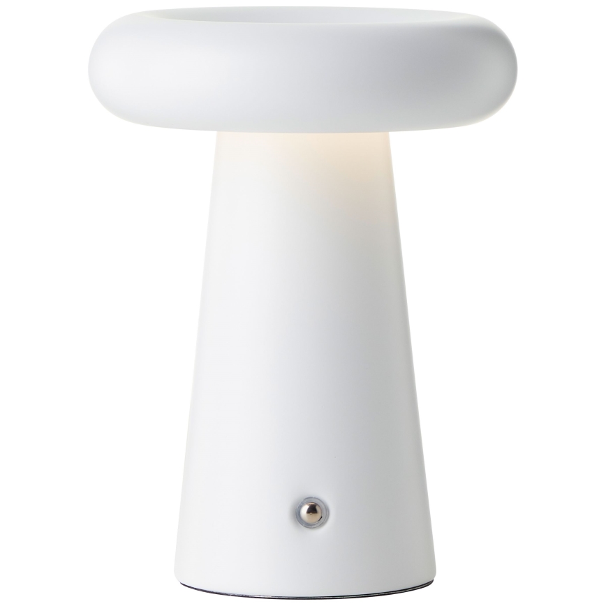 Brilliant - LED Димируема сензорна екстериорна настолна лампа MUFFIN LED/3W/5V USB IP44 бял