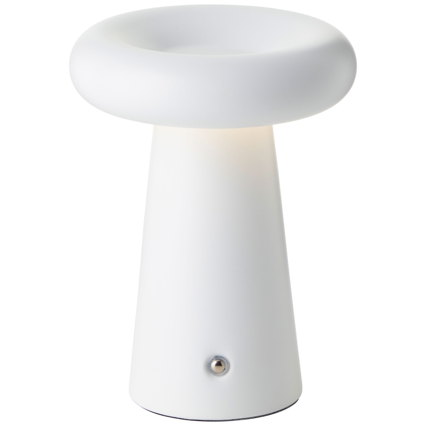 Brilliant - LED Димируема сензорна екстериорна настолна лампа MUFFIN LED/3W/5V USB IP44 бял
