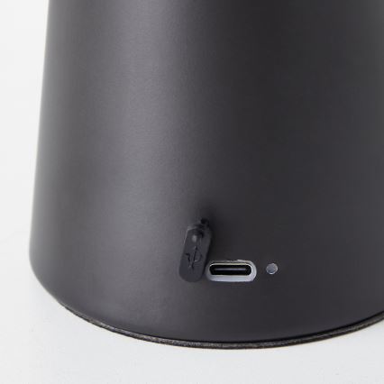 Brilliant - LED Димирума сензорна екстериорна настолна лампа MUFFIN LED/3W/5V USB IP44 черен