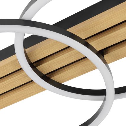 Brilliant - LED димируема таванна лампа CALMA LED/21W/230V черна