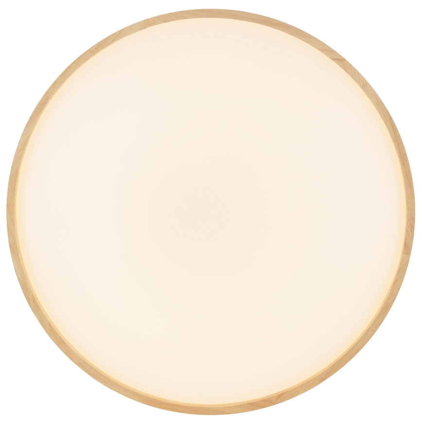 Brilliant - Димируемо LED таванно осветително тяло ALSON LED/17W/230V 3000-6500K Ø 49,5 см, каучуково дърво + дистанционно управление