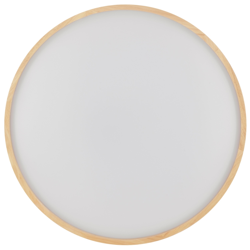 Brilliant - Димируемо LED таванно осветително тяло ALSON LED/17W/230V 3000-6500K Ø 49,5 см, каучуково дърво + дистанционно управление