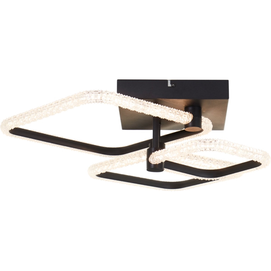 Brilliant - LED димируемо таванно осветително тяло AYDIN LED/30W/230V 3000-6500K черно + дистанционно управление