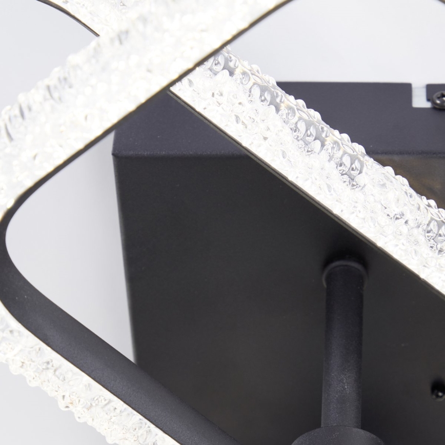 Brilliant - LED димируемо таванно осветително тяло AYDIN LED/30W/230V 3000-6500K черно + дистанционно управление