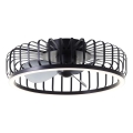 Brilliant - LED димируемо таванно осветително тяло с вентилатор CAPO LED/36W/230V 2700-6500K диаметър 48 см черно + дистанционно управление