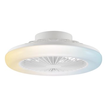 Brilliant - LED димируемо таванно осветително тяло с вентилатор MONTERO LED/20W/230V 2700-6500K Ø 42 см бяло + дистанционно управление