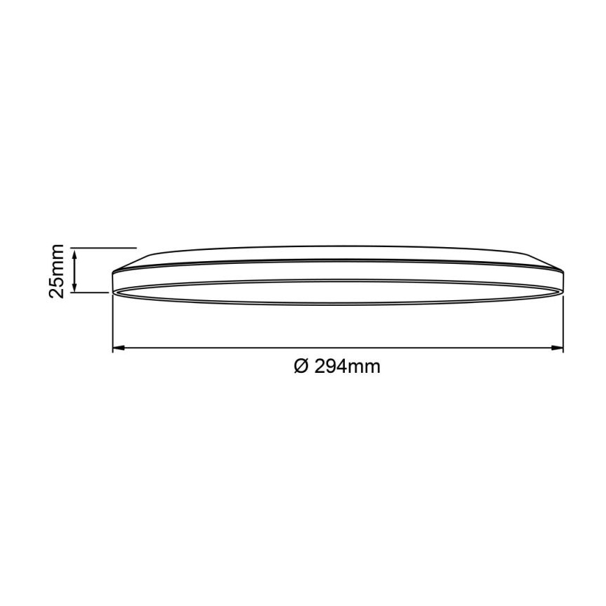 Brilliant - димируемо таванно осветително тяло SORELL LED/18W/230V 3000-6500K Ø 29 см, черно + дистанционно управление