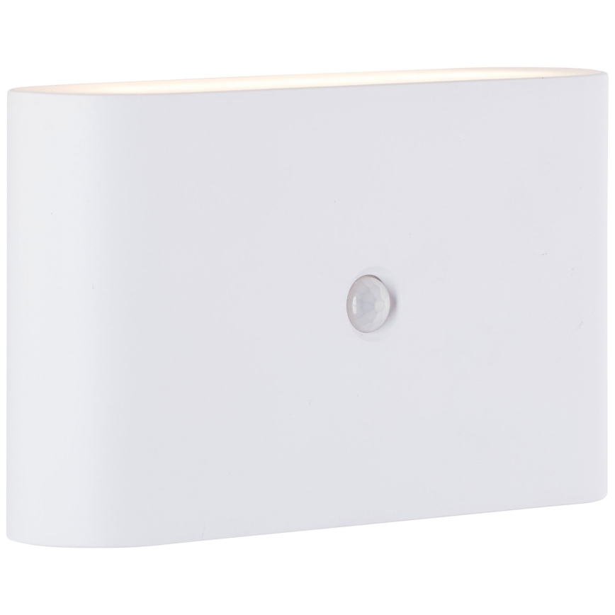 Brilliant - LED Екстериорен акумулаторен аплик със сензор XINO LED/3W/5V IP44 бял
