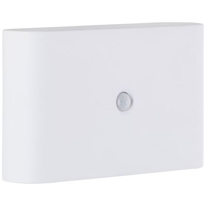 Brilliant - LED Екстериорен акумулаторен аплик със сензор XINO LED/3W/5V IP44 бял