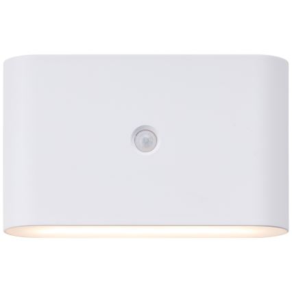 Brilliant - LED Екстериорен акумулаторен аплик със сензор XINO LED/3W/5V IP44 бял