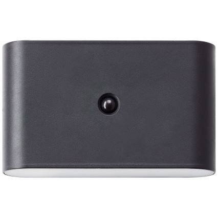 Brilliant - LED Екстериорен акумулаторен аплик със сензор XINO LED/3W/5V 3600 mAh IP44 черен