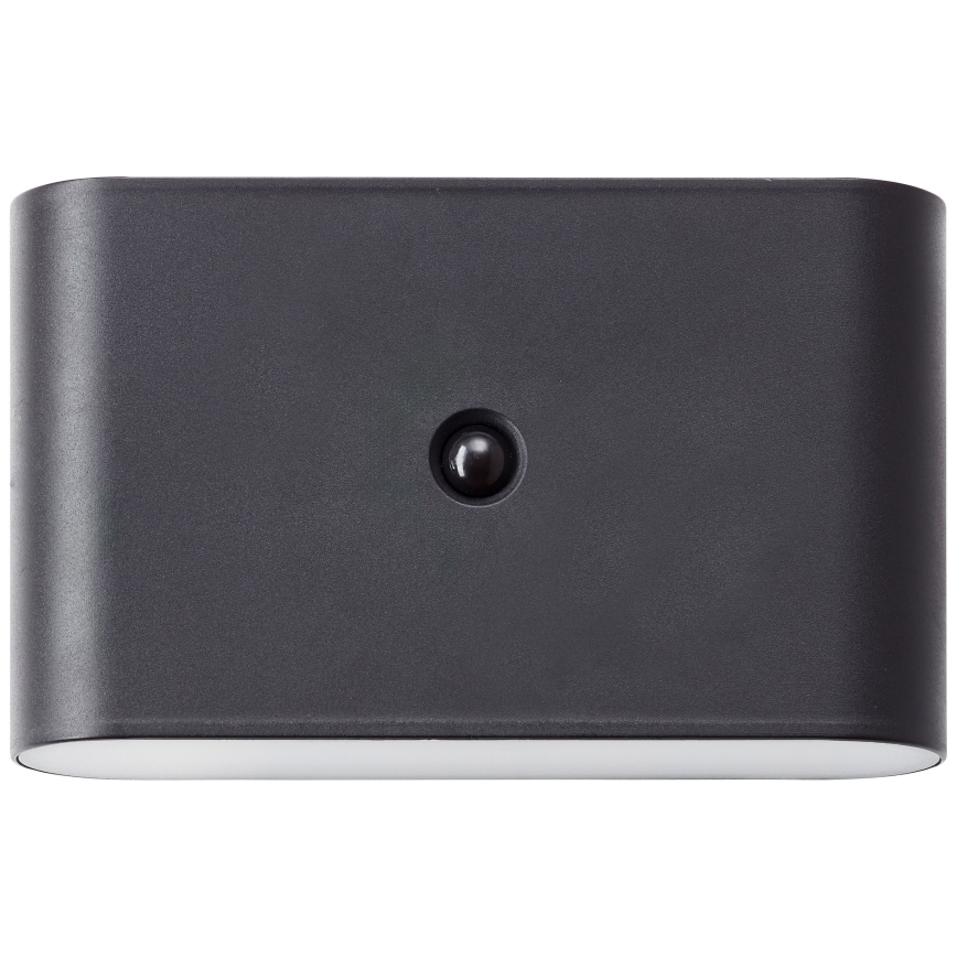 Brilliant - LED Екстериорен акумулаторен аплик със сензор XINO LED/3W/5V 3600 mAh IP44 черен