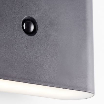 Brilliant - LED Екстериорен акумулаторен аплик със сензор XINO LED/3W/5V 3600 mAh IP44 черен