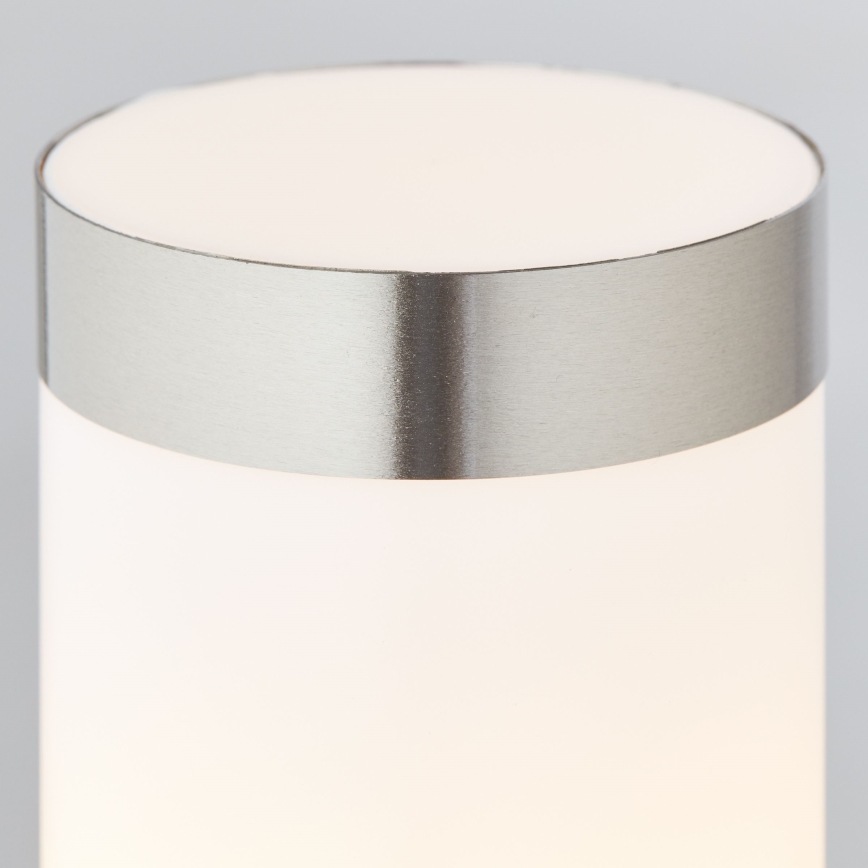Brilliant - LED Екстериорна лампа със сензор LEIGH LED/0,9W/230V + 1xE27/11W 80 см IP44 лъскав хром