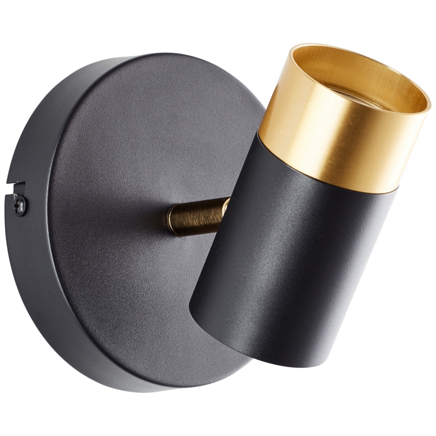 Brilliant - LED насочваем стенен аплик VIGOLO 1xGU10/5W/230V черно/златисто