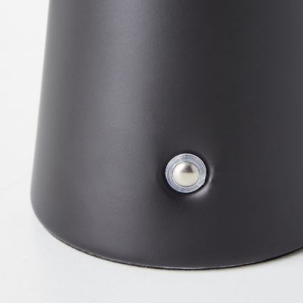 Brilliant - LED регулируема сензорна външна настолна лампа MUFFIN LED/3W/5V USB 2600 mAh IP44 черна