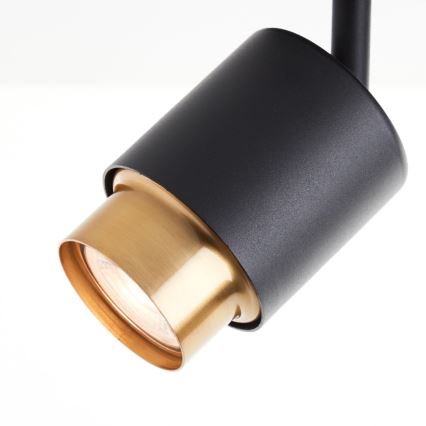 Brilliant - LED осветително тяло COVELO 2xGU10/5W/230V черно/златисто
