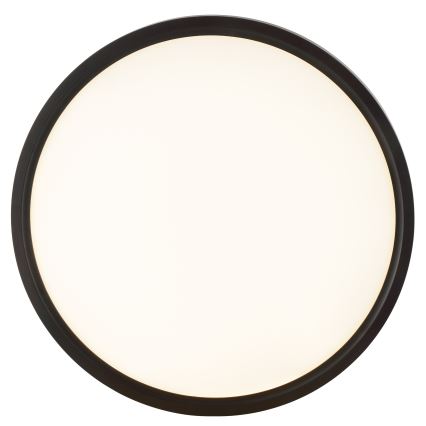 Brilliant - LED таванно осветително тяло с сензор за движение и здрач GALO LED/26W/230V Ø 40 см, черно