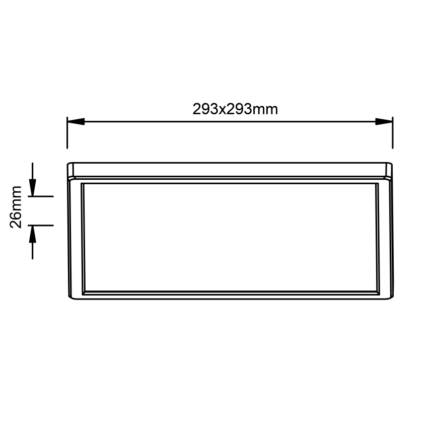 Brilliant - LED плафон MILTON LED/18W/230V 29,3x29,3 cm бял
