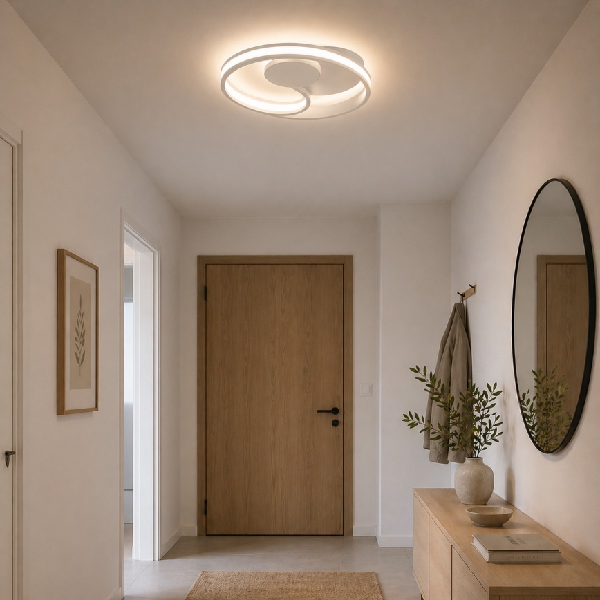 Brilliant - LED таванно осветително тяло REVOLA LED/33W/230V 3000/4000/6500K Ø 40 см бяло