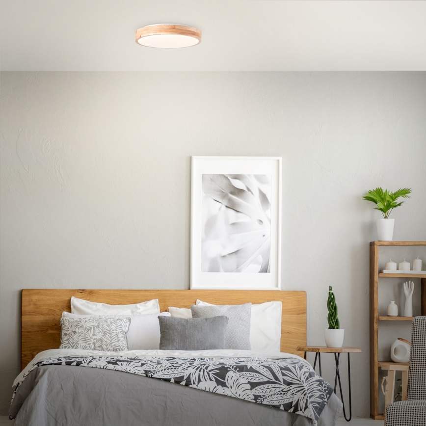 Brilliant - LED плафон SLIMLINE LED/24W/230V Ø 34,5 см каучуково дърво
