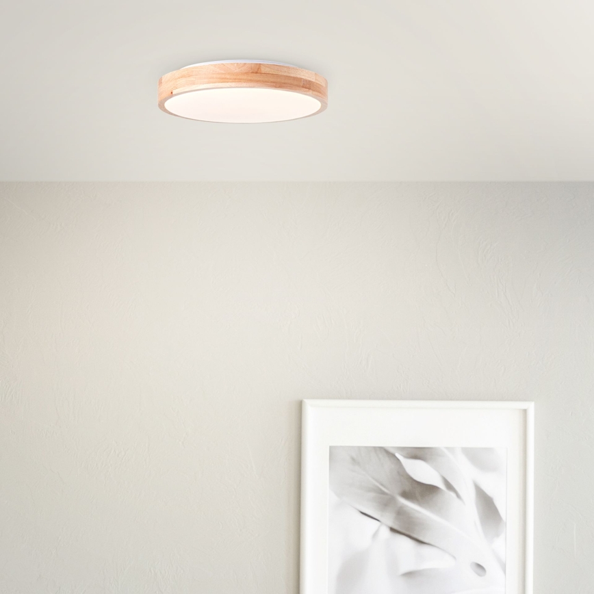 Brilliant - LED плафон SLIMLINE LED/24W/230V Ø 34,5 см каучуково дърво