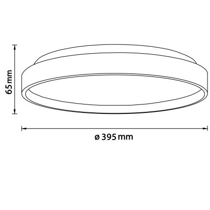 Brilliant - LED Плафониера ALSON LED/26W/230V 3000/4500K Ø 39,5 см каучуков фикус - FSC сертифицирано