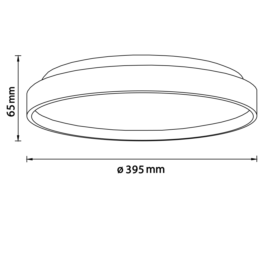 Brilliant - LED Плафониера ALSON LED/26W/230V 3000/4500K Ø 39,5 см каучуков фикус - FSC сертифицирано