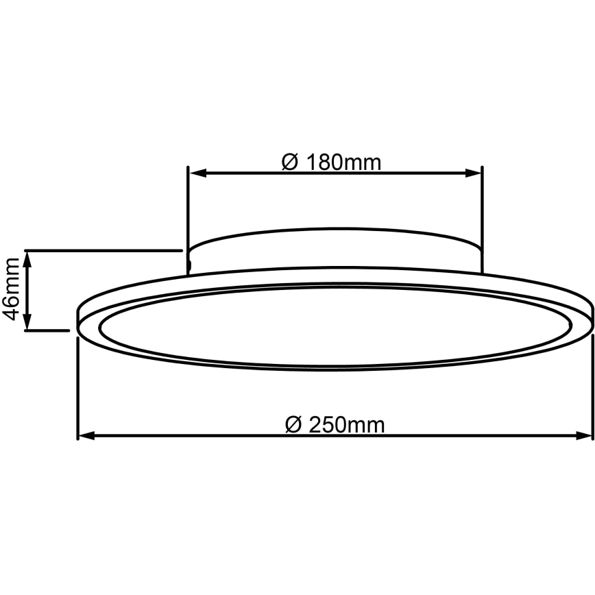 Brilliant - LED Плафониера BUFFI LED/13W/230V Ø 25 см 2700K