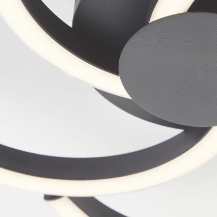 Brilliant - LED Плафониера FICO LED/22W/230V Ø 34 см черен