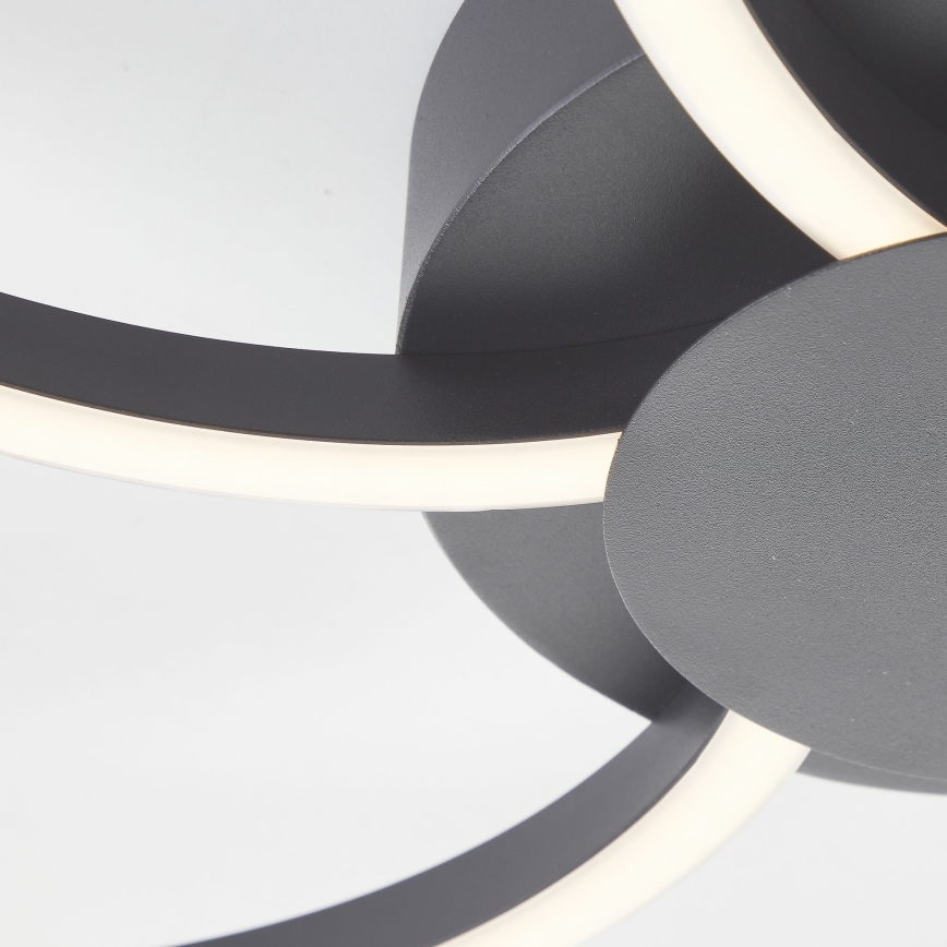 Brilliant - LED Димируем плафон FICO LED/32W/230V 3000-6500K Ø 65 см черен + дистанционно управление