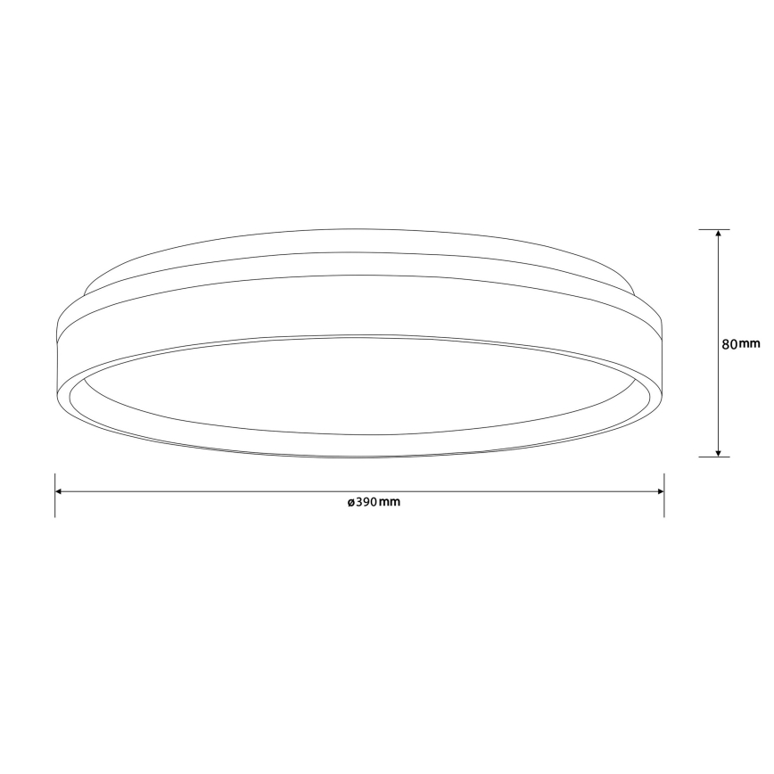 Brilliant - LED Плафониера KALMAR LED/26W/230V 3000K Ø 39 см бял