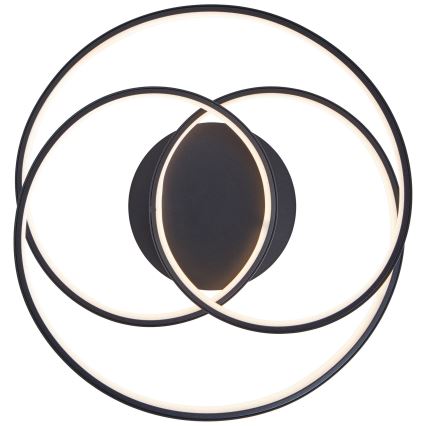 Brilliant - LED Плафониера LABYRINTH LED/40W/230V Ø 39,5 см черен