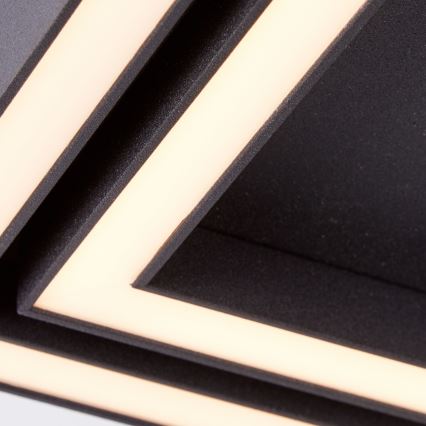 Brilliant - LED Плафониера QUON LED/24W/230V 3000K 40x40 см черен