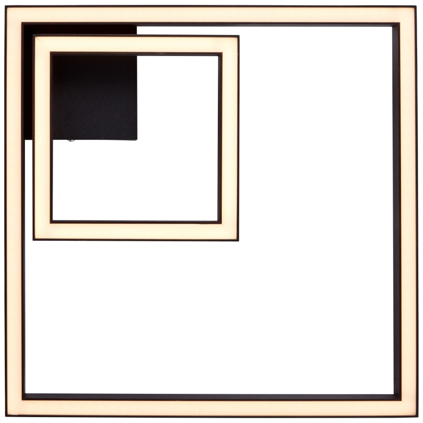 Brilliant - LED Плафониера QUON LED/24W/230V 3000K 40x40 см черен