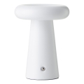 Brilliant - LED регулируема сензорна външна настолна лампа MUFFIN LED/3W/5V USB 2600 mAh IP44 бяла