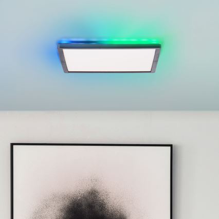 Brilliant - LED RGBW Димируем плафон SALTERY LED/20W/230V 3000-6500 + дистанционно управление