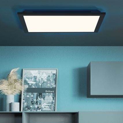 Brilliant - LED RGBW Димируем плафон ALLIE LED/24W/230V 2700-6500K черен + дистанционно управление