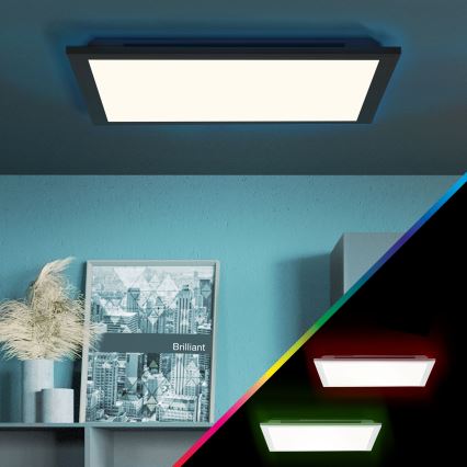 Brilliant - LED RGBW Димируем плафон ALLIE LED/24W/230V 2700-6500K черен + дистанционно управление