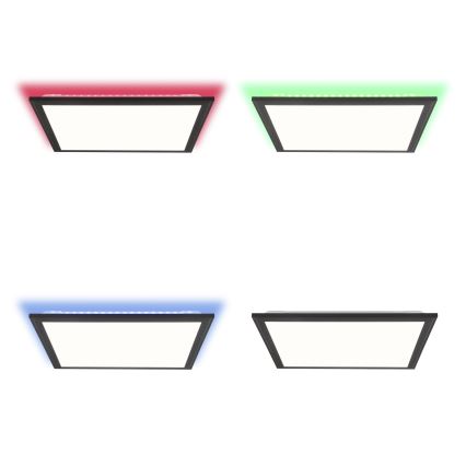 Brilliant - LED RGBW Димируем плафон ALLIE LED/24W/230V 2700-6500K черен + дистанционно управление