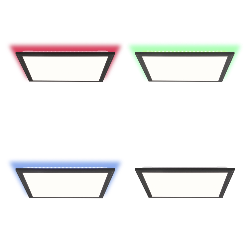 Brilliant - LED RGBW Димируем плафон ALLIE LED/24W/230V 2700-6500K черен + дистанционно управление