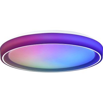 Brilliant - LED RGBW Димируем плафон FLOCO LED/34W/230V 3000-6500K Ø 49,5 см бял + дистанционно управление